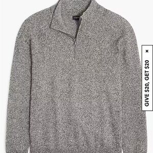 J Crew Supersoft lambswool-blend half-zip sweater